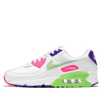 Nike (WMNS) Nike Air Max 90 White Indigo Burst Volt DH0250-100