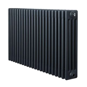 MonsterShop Traditional 4 Column Radiator - 600 x 1010mm - Anthracite Grey