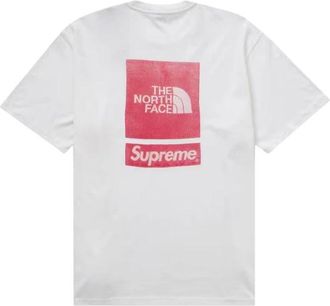 SUPREME S/S Top - Heren - T-shirts - Wit - XL - Katoen - Tops