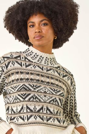 Roman Jacquard Stitch Knit Jumper