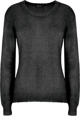 Avant Toi Geribbelde trui met ronde hals - Grijs