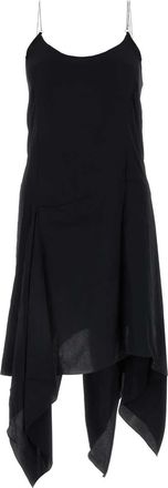 Kiko Kostadinov Black Acetate Blend Jogakbo Dress