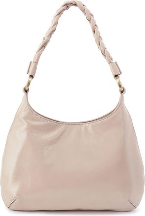 Hobo Madison Leather Shoulder Bag in Stone Gloss at Nordstrom