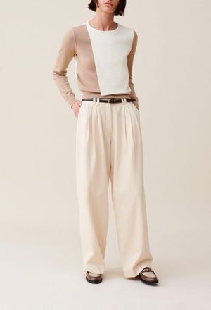 Claudie Pierlot Pull court rabat ton sur ton