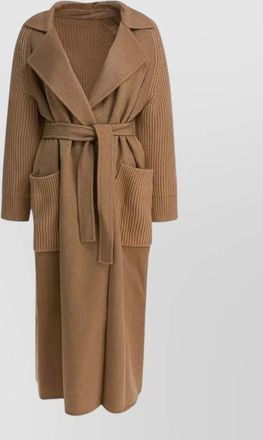 Max Mara cashmere wool long single-breasted coat