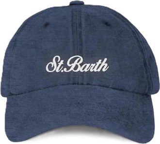 MC2 Saint Barth Baseballmuts - Dames - Petten - Blauw - ONE Size - Linnen - Accessoires