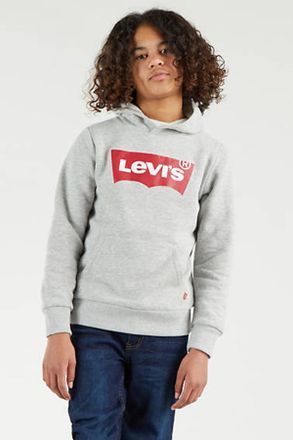 Levi's Felpa con cappuccio Screenprint con logo Batwing teenager - Uomo - 10A - Grigio / Grey Heather