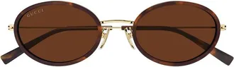 Gucci GG1980S002 Oval Sunglasses - Brown