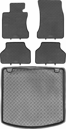 OEM Juego De Alfombrillas De Goma Para Coche Y Alfombrilla Para Maletero Para Bmw Serie 5 E61 Familiar (2003-2010)