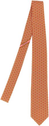 Ferragamo Gancini Polka Dot Print Tie