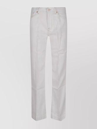 7 For All Mankind lyocell straight-leg trousers