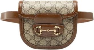 Gucci Pre-owned Vintage Belt Bag - Dames - Vintage Heuptassen - Beige - ONE Size - Leer - Vintage
