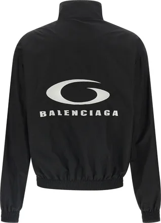 Balenciaga Womens Black Cotton Bomber Clothing