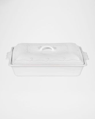 Juliska Berry & Thread Whitewash Lidded 13 Rectangular Baker, 3 Quarts