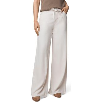Splendid Soft Wide Leg Denim Pants in Moonstone Grey at Nordstrom, Size Small
