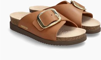 Mephisto Womens Hariana Casual Sandals In Camel Scratch