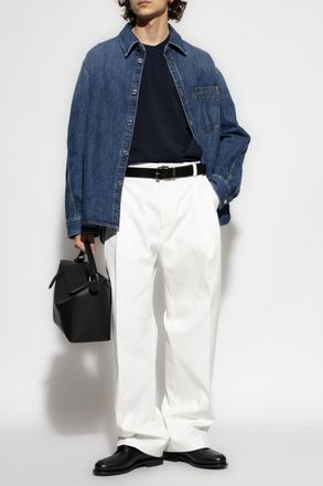 Givenchy Denim Shirt With Pocket, Mens, Navy Blue