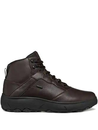 Geox lace-up leather boots - Brown