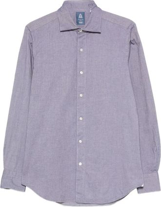 Finamore Camicia con bottoni - Blu