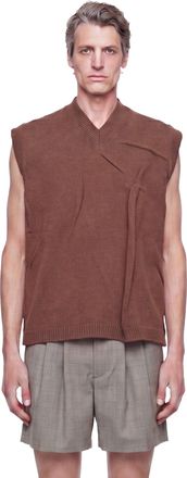 Hed Mayner V-Neck Logo Gilet
