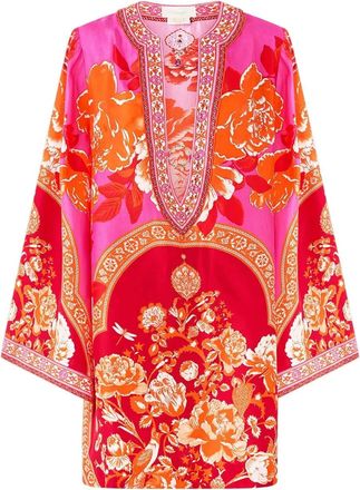 Camilla Tiles Of Türkiye mini-jurk - Roze