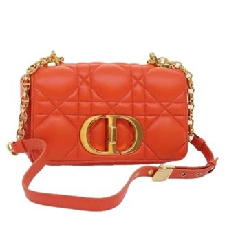 Dior Pre-owned Vintage leren schoudertas - Dames - Pre-owned - Oranje - Maat: ONE Size Leer