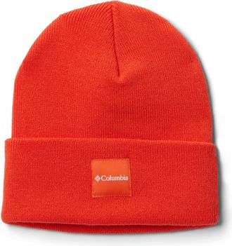 Columbia Womens City Trek Heavyweight Beanie Hat, Red Quartz, One Size