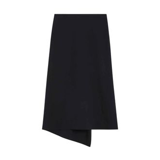 Victoria Beckham Rokken, Dames, Blauw, S, Wol, Blauwe Wollen Rok