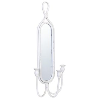 Wanderlust Deco Candelabro de pared de metal envejecido 26x13x62h cm dorado