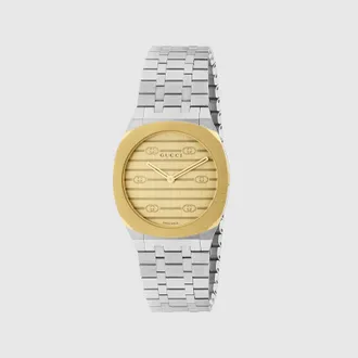Gucci 25H Watch, 30mm, Gold, Gold
