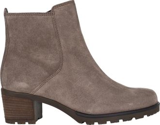 Gabor Elegante Grijze Enkellaarsjes - Dames - Laarzen met Hak - Grijs - 40 1/2 EU - Su&egrave;de - Schoenen