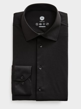 H&ouml;rst Mens Solid ultra-stretch shirt Slim fit
