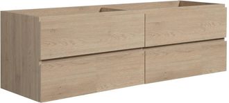 Badplaats Mueble De Lavabo Angela Para Cuarto De Ba&ntilde;o 160 X 48 Cm - Roble