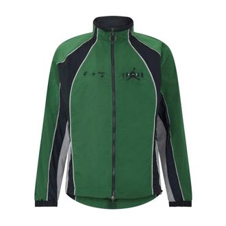 Off-white Jassen, Heren, Groen, S, Nylon, Jordan Logo Trainingsjack Groen/Zwart