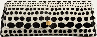 Khaite Audrey Polka Dot Calf Hair Clutch Bag