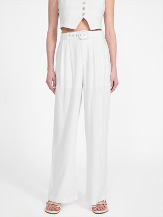 Guess Charlie Belted Linen Pants