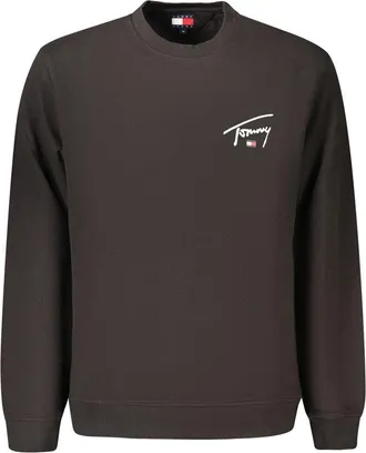 Tommy Hilfiger Black Cotton Mens Mens Sweatshirt
