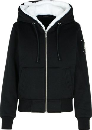 Moose Knuckles Classic Bunny Black Cotton Blend Sweatshirt