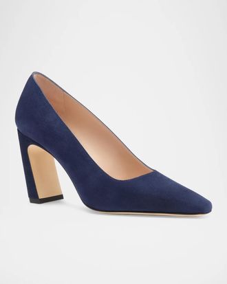 Stuart Weitzman 85mm Stassi Satin Pumps