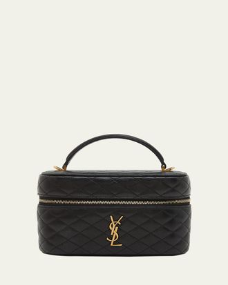 Saint Laurent Gaby Vanity Quilted Leather Bag