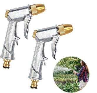 OEM Cabezal De Manguera De Jard&iacute;n Robusto - Pistola De Manguera De 2 Piezas Para Lavar Coches Y Mascotas - Regar Plantas - Hecho De Metal