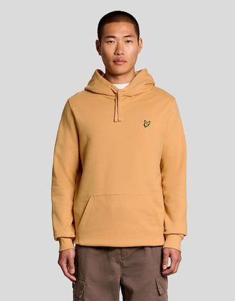 Lyle & Scott Lyle And Scott Mens Loopback Cotton Hoodie - Yellow - Size: 42