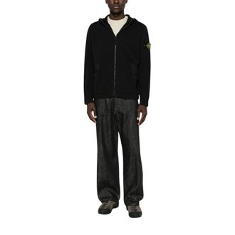 Stone Island Hoodies - Heren - Vesten met rits - Zwart - XL - Hoodies & sweatvesten
