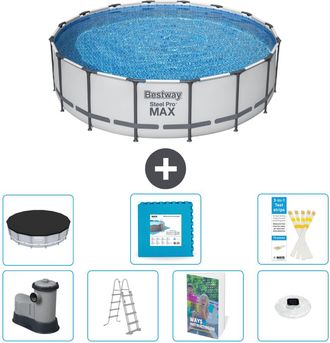 Bestway Piscina Bestway Steel Pro Max Redonda - 488x122 Cm - 8-piezas S674