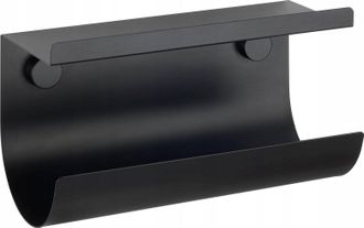 WENKO Toallero Industrial Negro Metal 30x15x12 Cm