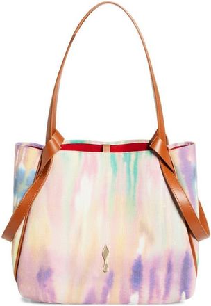 Christian Louboutin Small Bettina Tie Dye Canvas Tote in M862 Multi/cuoio at Nordstrom
