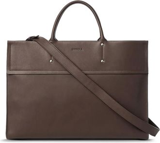Shinola leather laptop bag - Brown