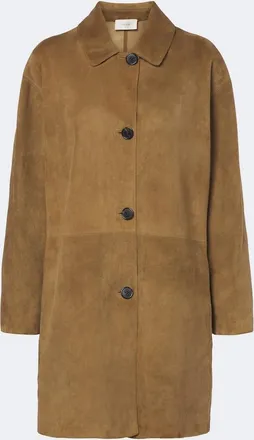 The Row Damir suede coat