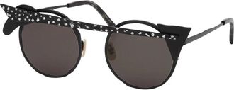 Masahiromaruyama Zwarte zonnebril voor vrouwen Ss 25 - Dames - Zonnebrillen - Zwart - 50 MM - Accessoires