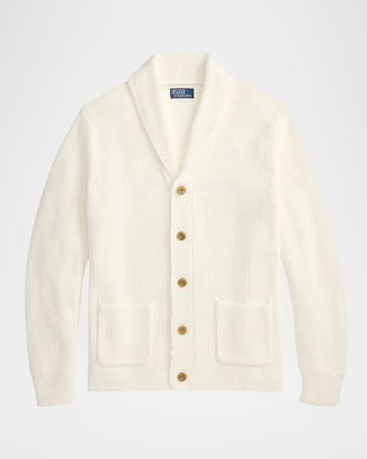 Polo Ralph Lauren Men & apos;s Cotton Shawl-Collar Knit Cardigan